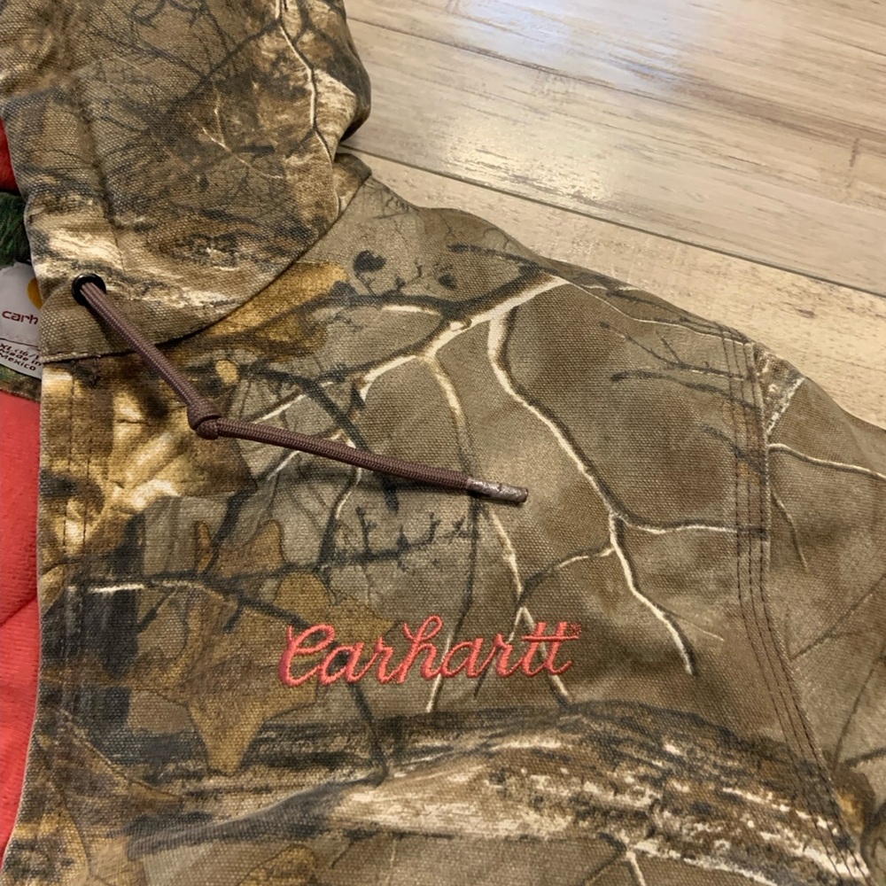 Carhartt Pink and Camo Quilted Jacket